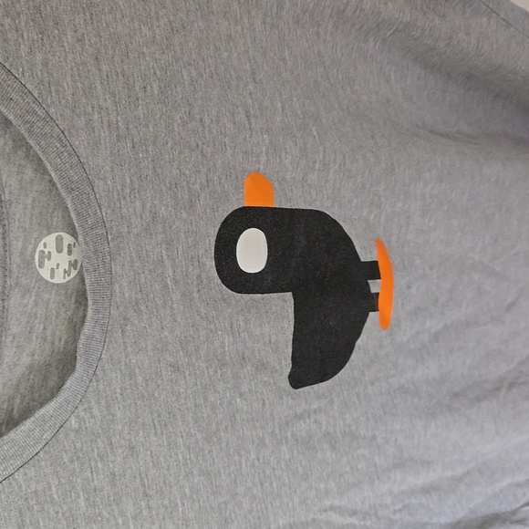 Kurzgesagt Gray Bird Graphic T-Shirt - Picture 5 of 8